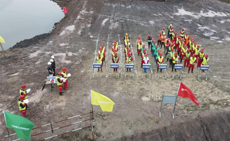 小井溝項目部開展2022年防洪應急演練