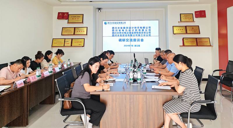 四川水發(fā)設(shè)計(jì)公司到公司開(kāi)展調(diào)研交流
